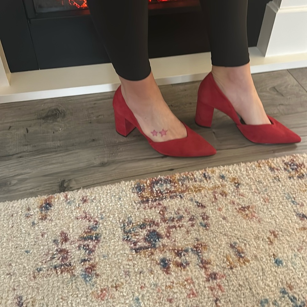 1.state pumps (never worn) suede with block heels - about 3 inches